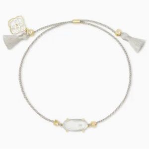 KENDRA SCOTT WHITE AND GOLD ADJUSTABLE BRACELET NEW CONDITION